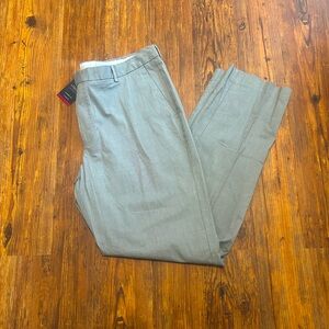 NWT Charles Tyrwhitt Light Grey Classic Fit Cotton-Tencel Stretch Trouser